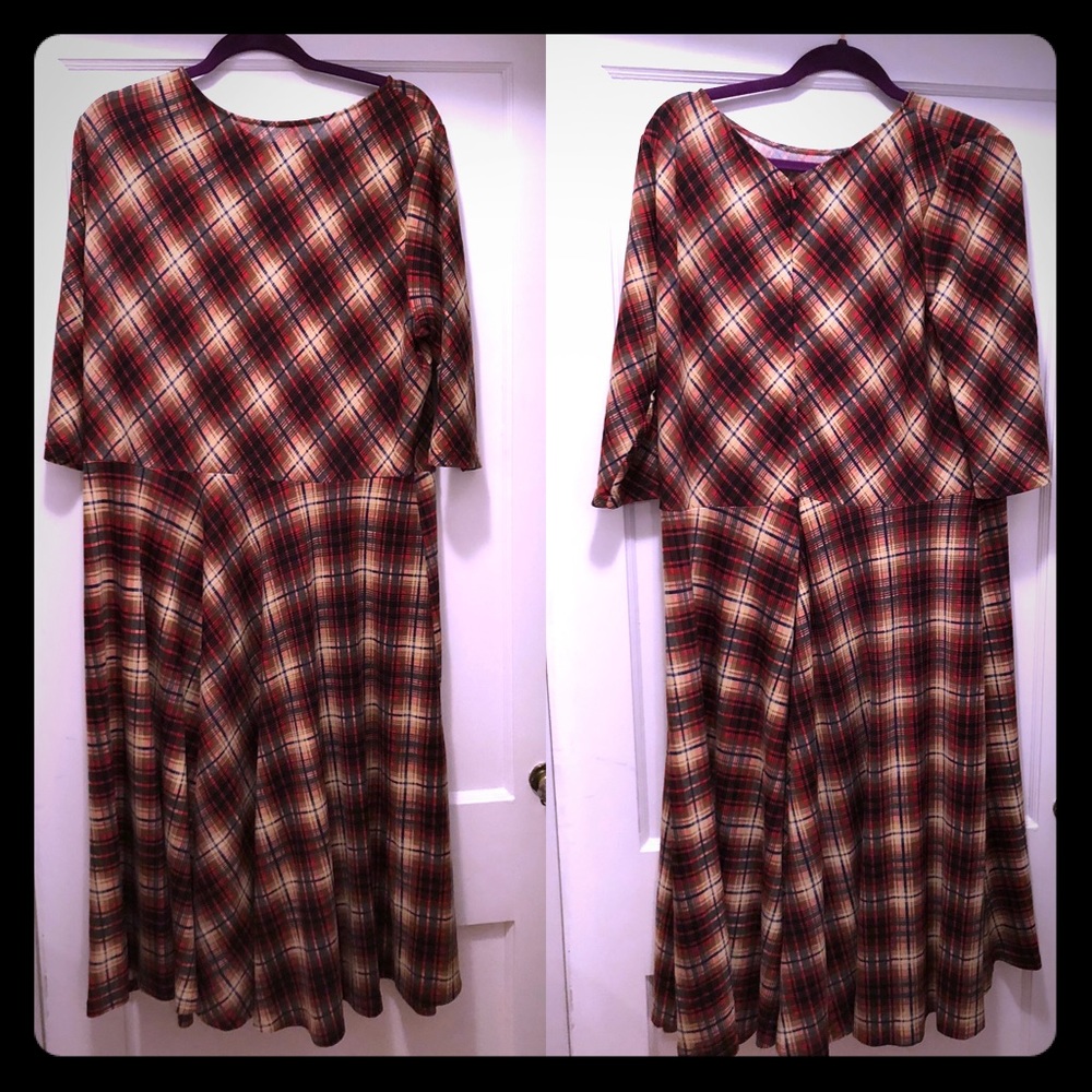 Unique Vintage | Nicole Red Plaid Dress